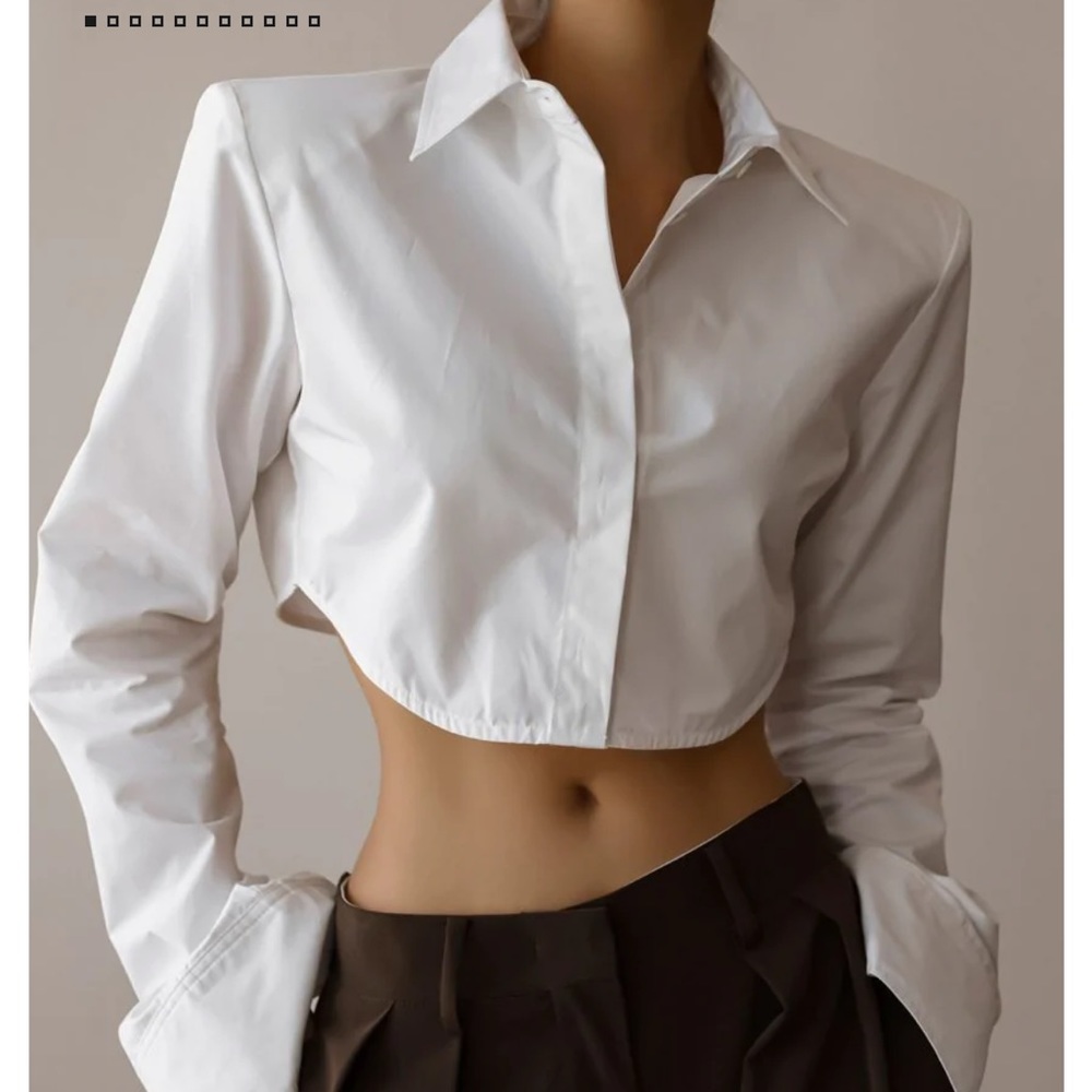 The Frankie Shop White Button Down Shirt